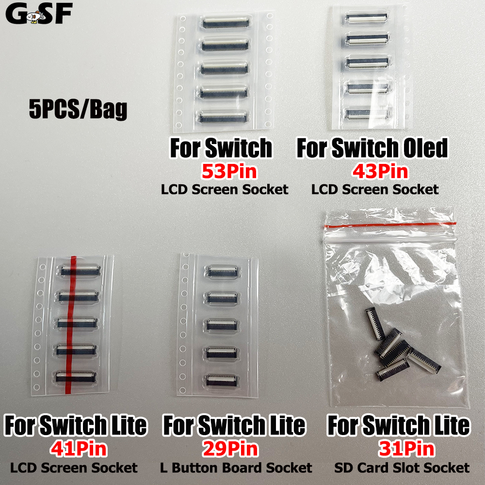Push Fit Connector - 5PCS 새로운 LCD 화면 FPC 리본