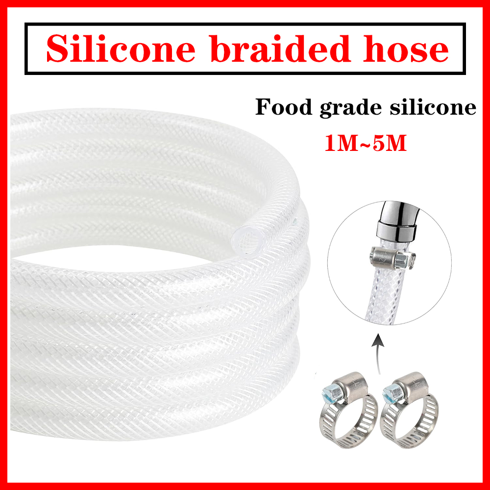 Flexible Hose Braided - 고압 편조 투명 PVC 비닐 튜브,