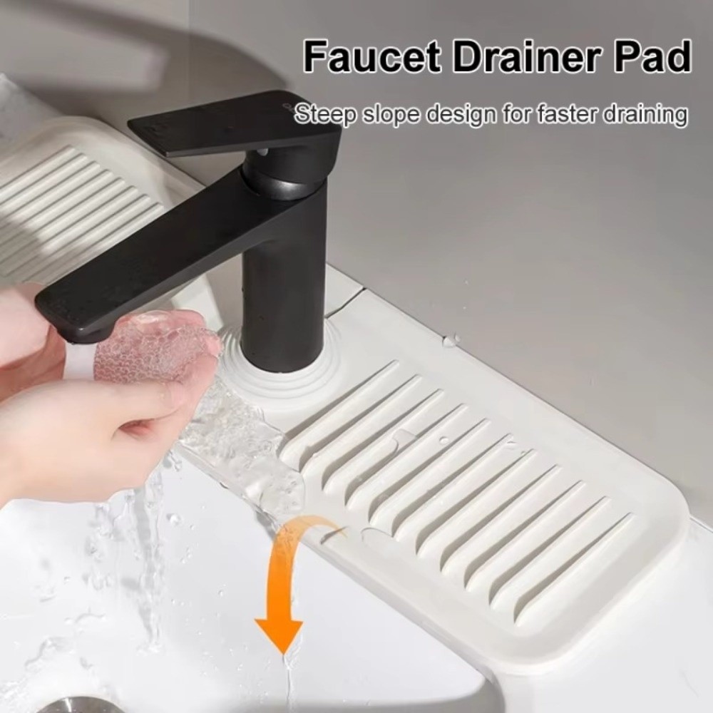 Silicone Tap Washer - 내구성 있는 38*12cm 수도꼭지 배수 매트