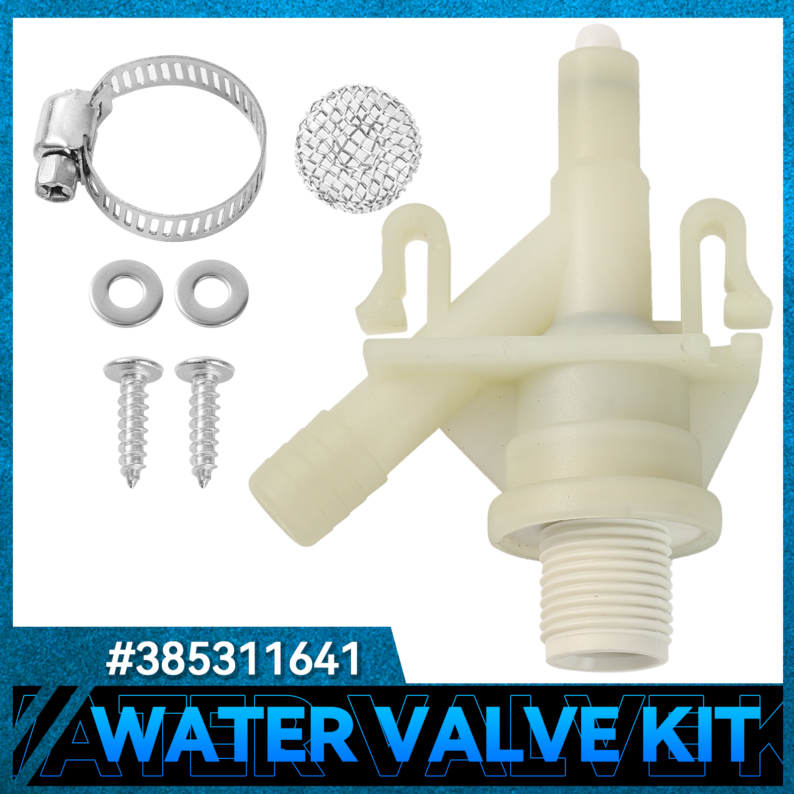Toilet Fill Valve - 플라스틱 RV 캠핑카 워터 밸브 키트
