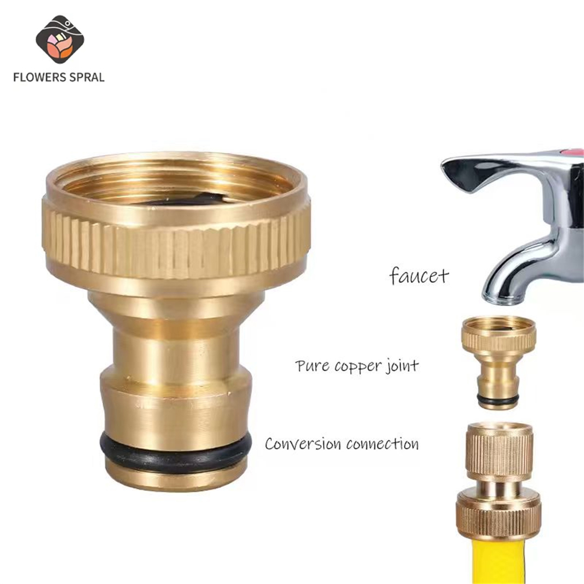 Compression Fitting Brass - 3/4인치 나사식 정원용 수도관 부속품, 관수