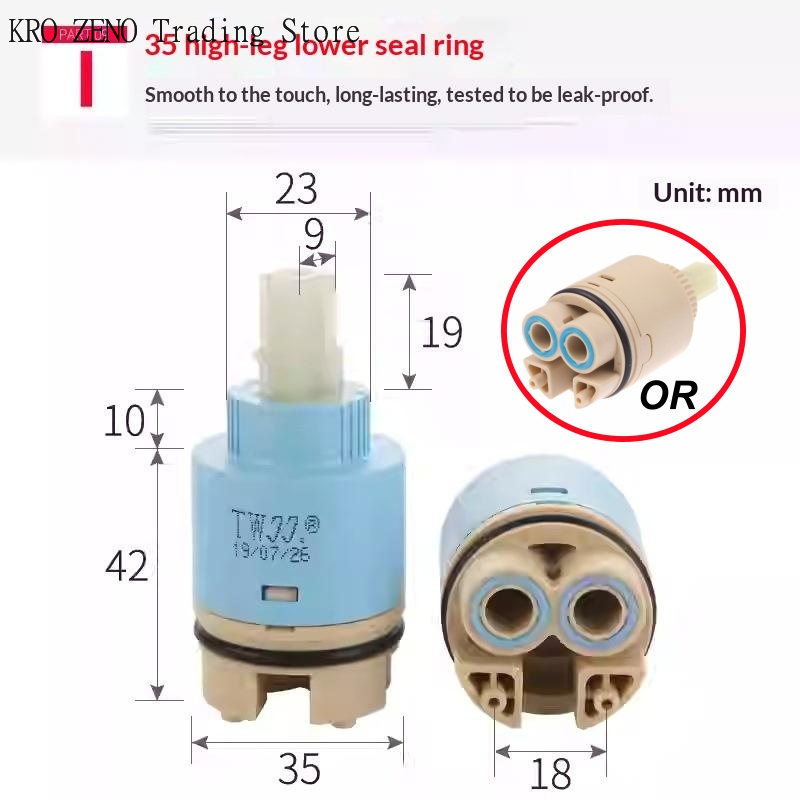 Basin Mixer Cartridge - 1Pcs 플라스틱 세라믹 카트리지 세라믹 디스크