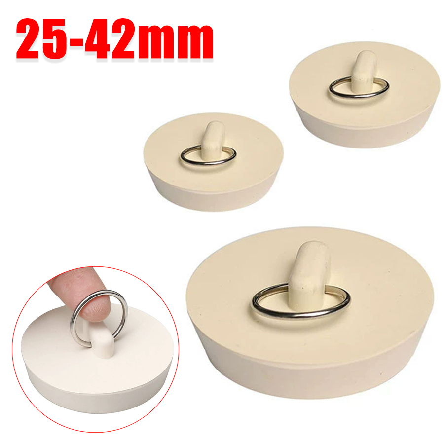 Drain Pipe Clip - 1개 고무 원형 욕조 마개 25-42mm