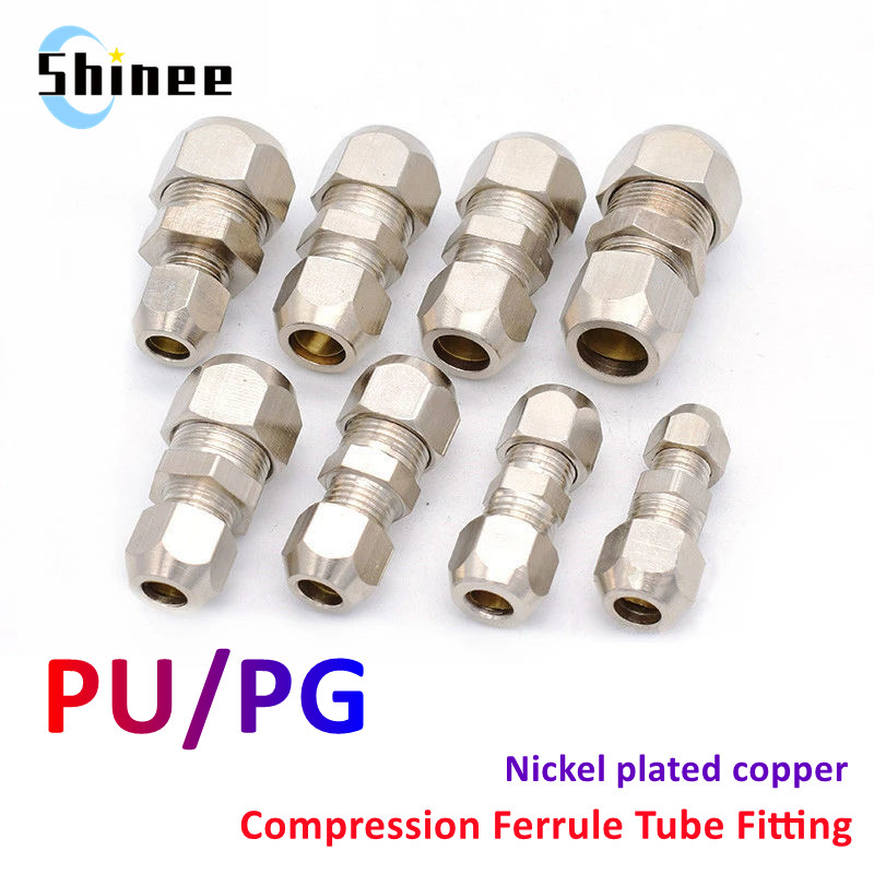 Compression Fitting Brass - 압축 페럴 튜브 피팅 4 6