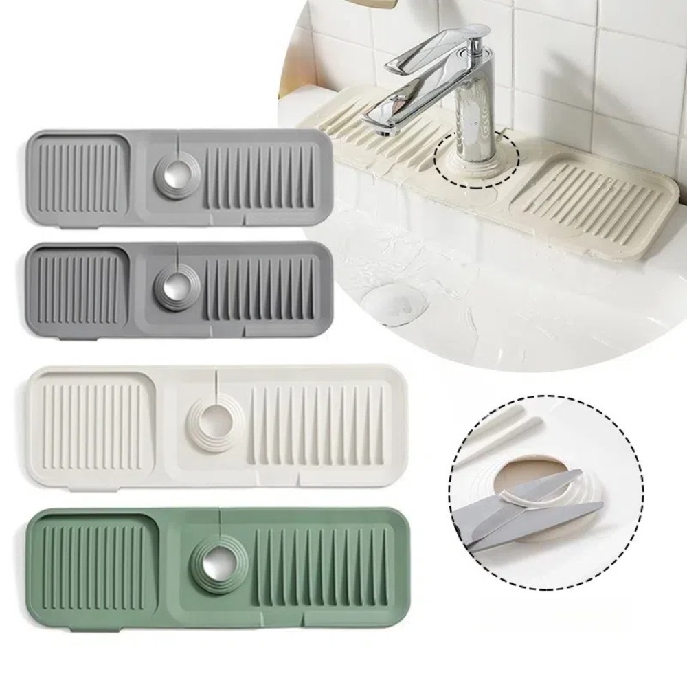 Silicone Tap Washer - 휴대용 실리콘 수도꼭지 매트 37cm/45cm 두꺼운