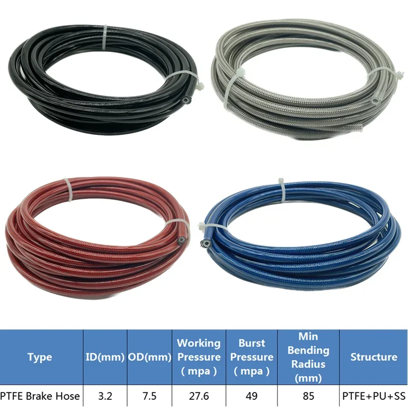 4M AN3 오토바이용 브레이크 라인 호스, 스테인리스 - Ptfe Tape Thread 리뷰 및 가격