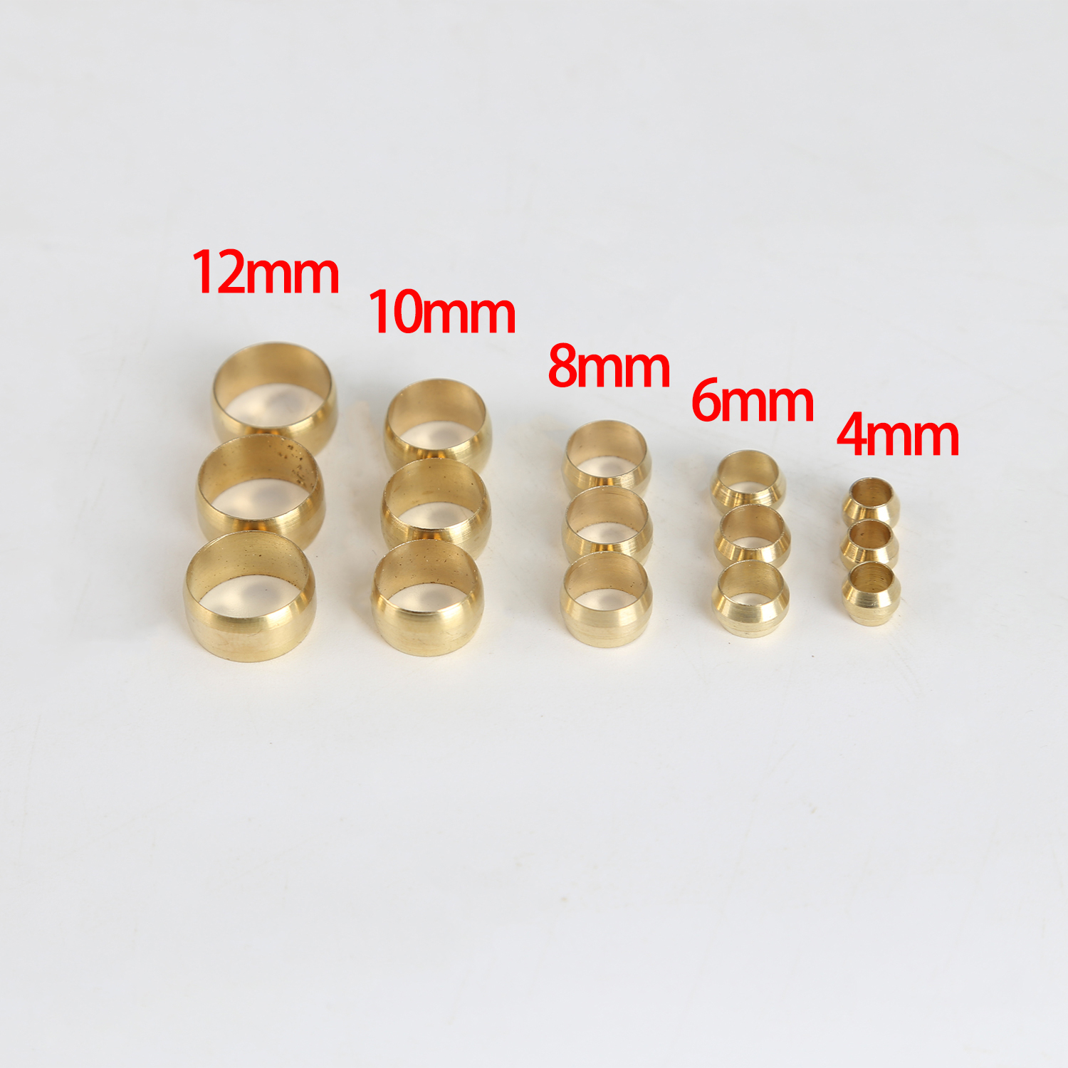 50pc 황동 이중 테이퍼 페룰 4 6 8 10 12  - Compression Fitting Brass 리뷰 및 가격