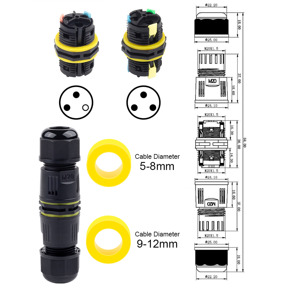 1PCS IP68 M20 어댑터 와이어 커넥터, 푸시  - Push Fit Connector 리뷰 및 가격