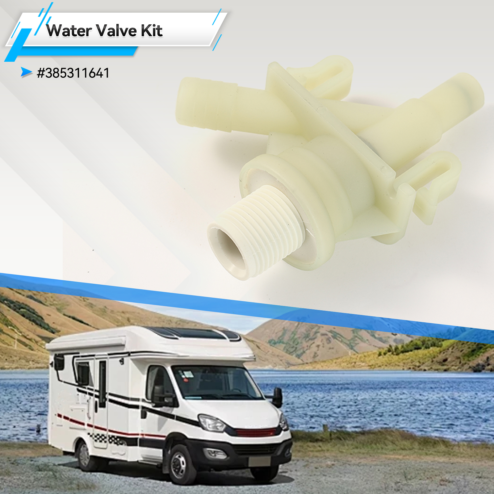 플라스틱 RV 캠핑카 워터 밸브 키트 385311641 - Toilet Fill Valve 리뷰 및 가격