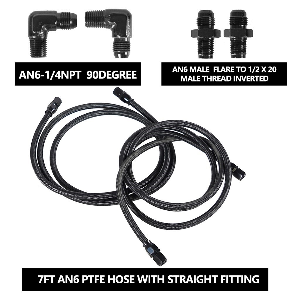 2 X 7Ft AN6 유연한 PTFE 전송 쿨러 호스  - Flexible Hose Braided 리뷰 및 가격
