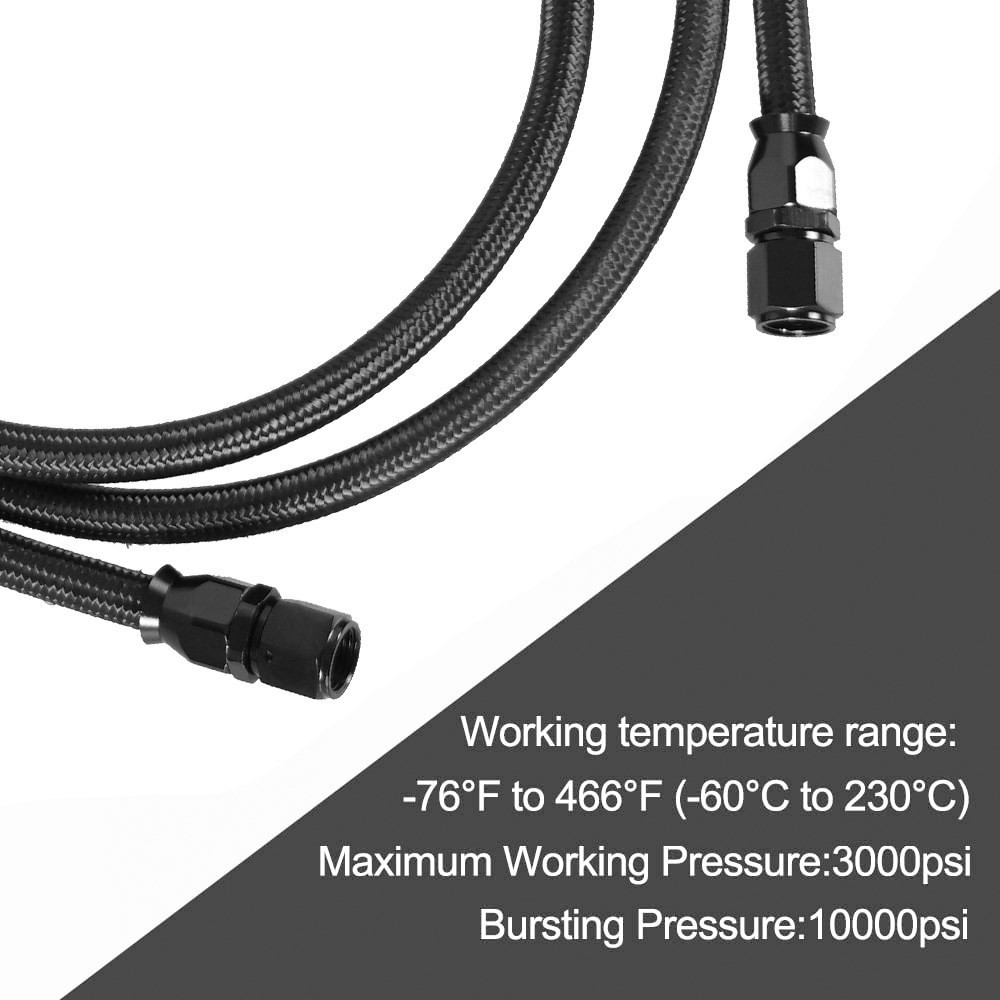 2 X 7Ft AN6 유연한 PTFE 전송 쿨러 호스  - Flexible Hose Braided 리뷰 및 가격