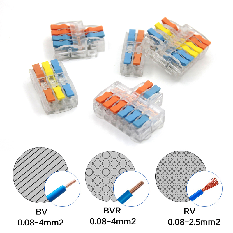 10/50pcs 빠른 와이어 커넥터 범용 컴팩트 배선  - Push Fit Connector 리뷰 및 가격