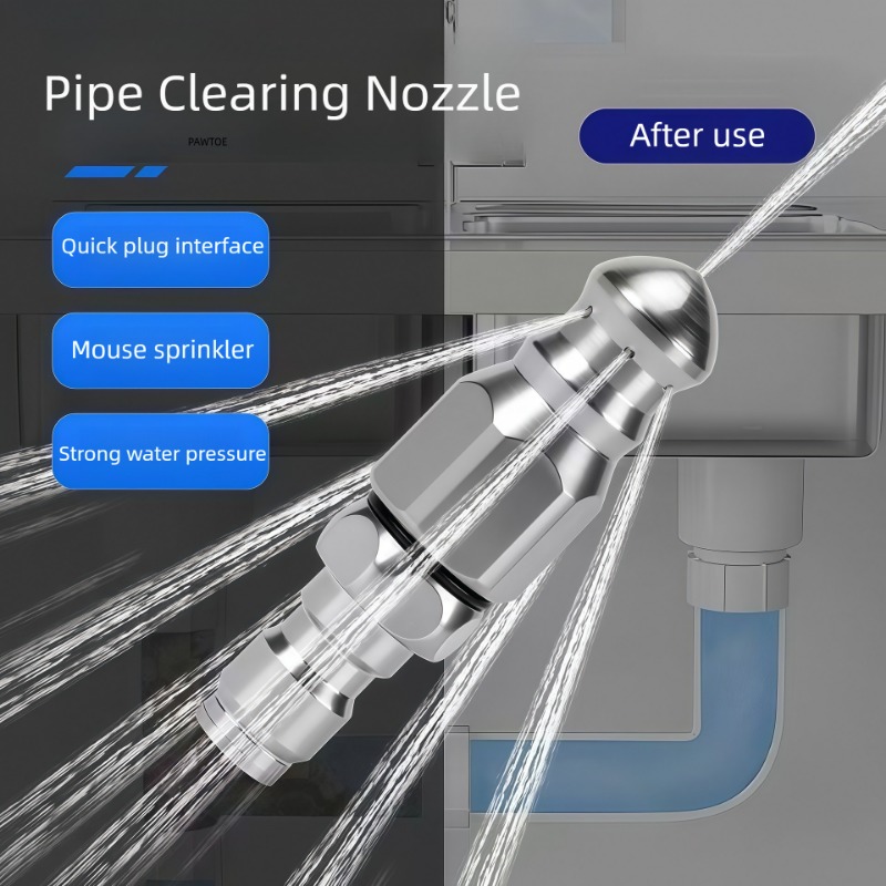 워터젯 고압 분사 노즐 하수구 청소용 1/4인치 스테인 - Drain Pipe Clip 리뷰 및 가격