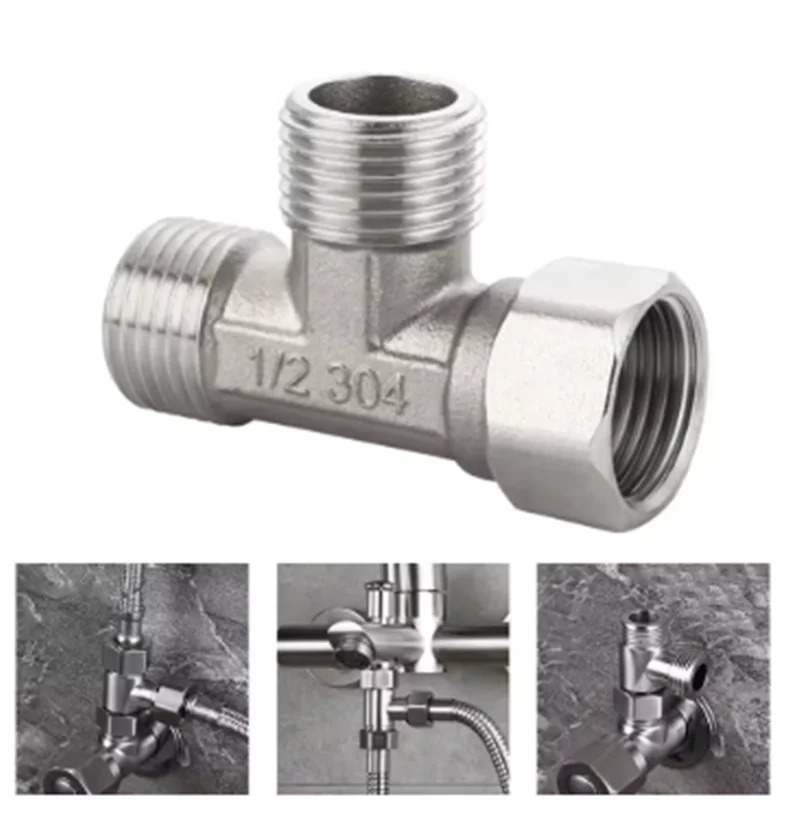 스테인리스 스틸 T 어댑터 G1/2인치 T-밸브 디버터 - Shower Valve Cartridge 리뷰 및 가격