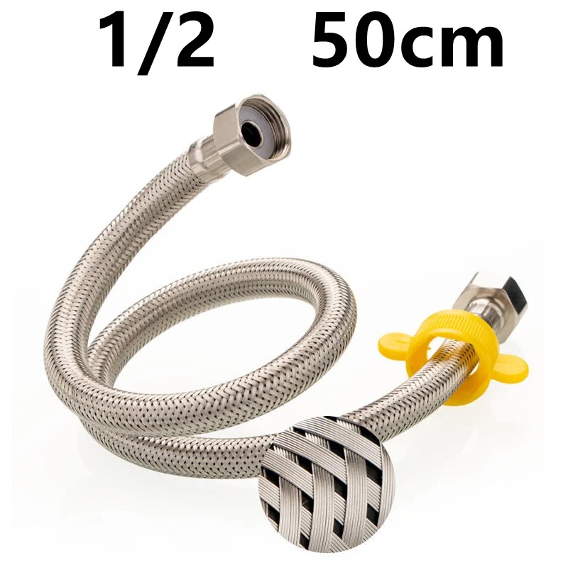 304 스테인레스 스틸 수도꼭지 땋은 물 파이프 1/2 - Flexible Hose Braided 리뷰 및 가격