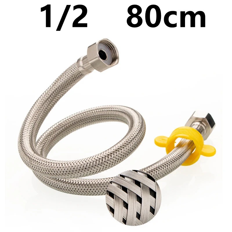 304 스테인레스 스틸 수도꼭지 땋은 물 파이프 1/2 - Flexible Hose Braided 리뷰 및 가격