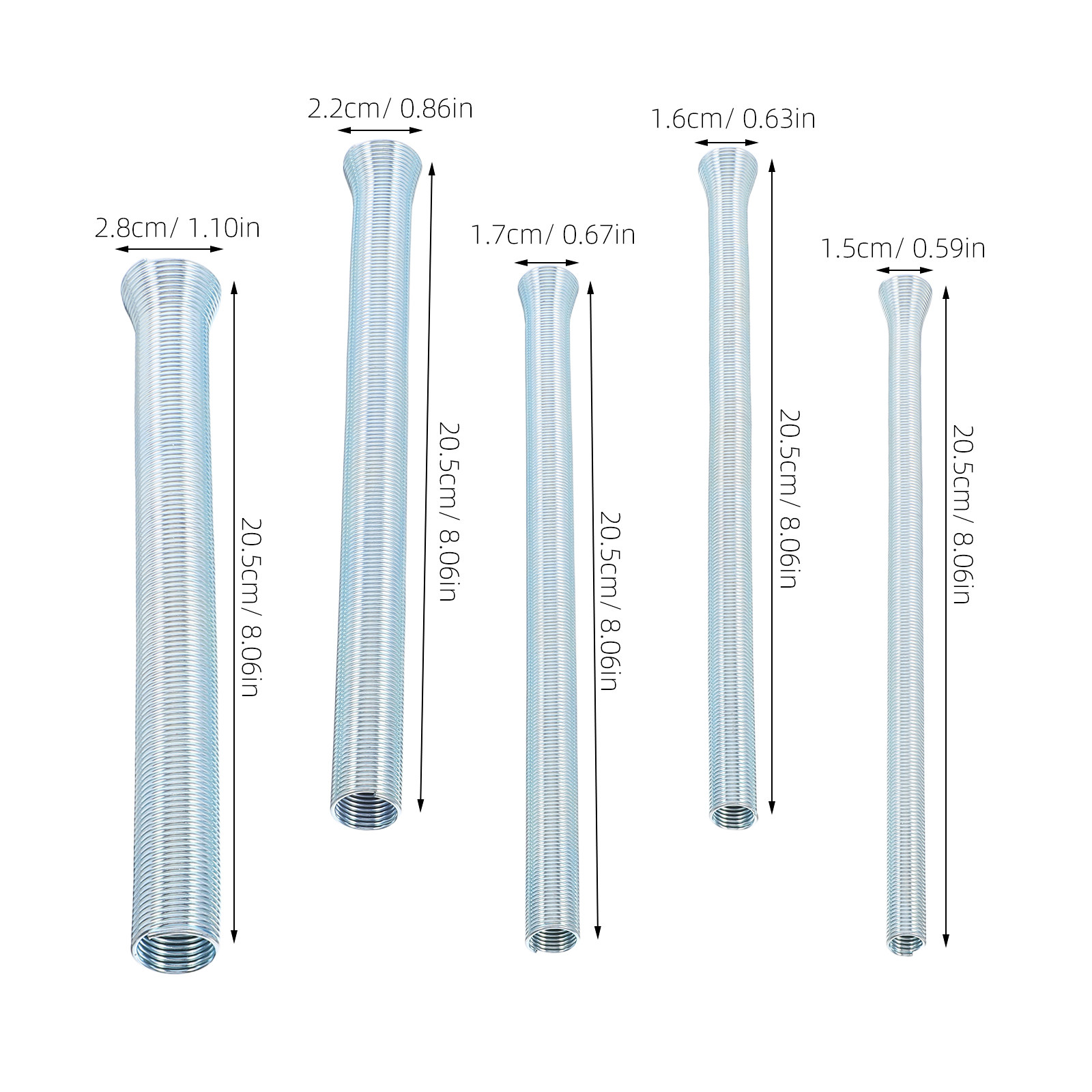 5종 스프링 튜빙 벤더 키트 5/8, 1/2, 3/8, - Pipe Bending Spring 리뷰 및 가격