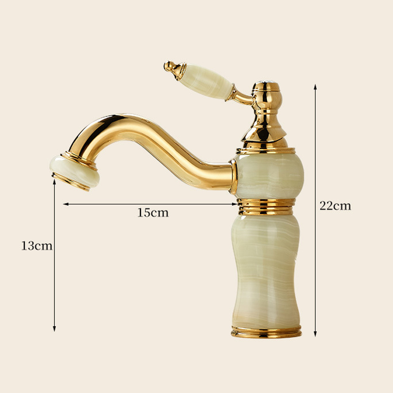 고급 황동 및 옥 욕실 수전 - 세면대용 골드 믹서 탭 - Basin Mixer Cartridge 리뷰 및 가격