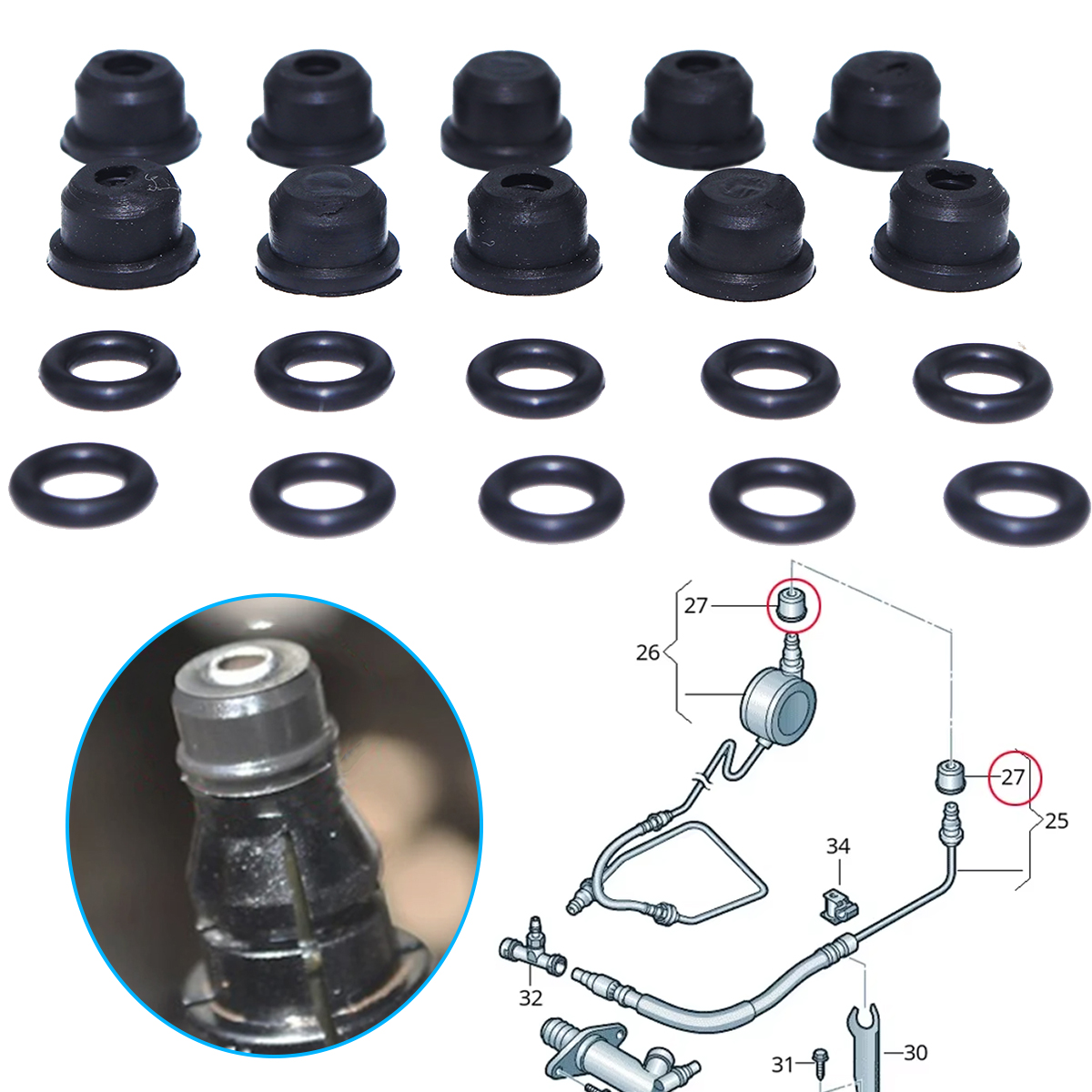 Fiat Ulysse Peugeot 806 1994-  - Plastic Pipe Clip 리뷰 및 가격