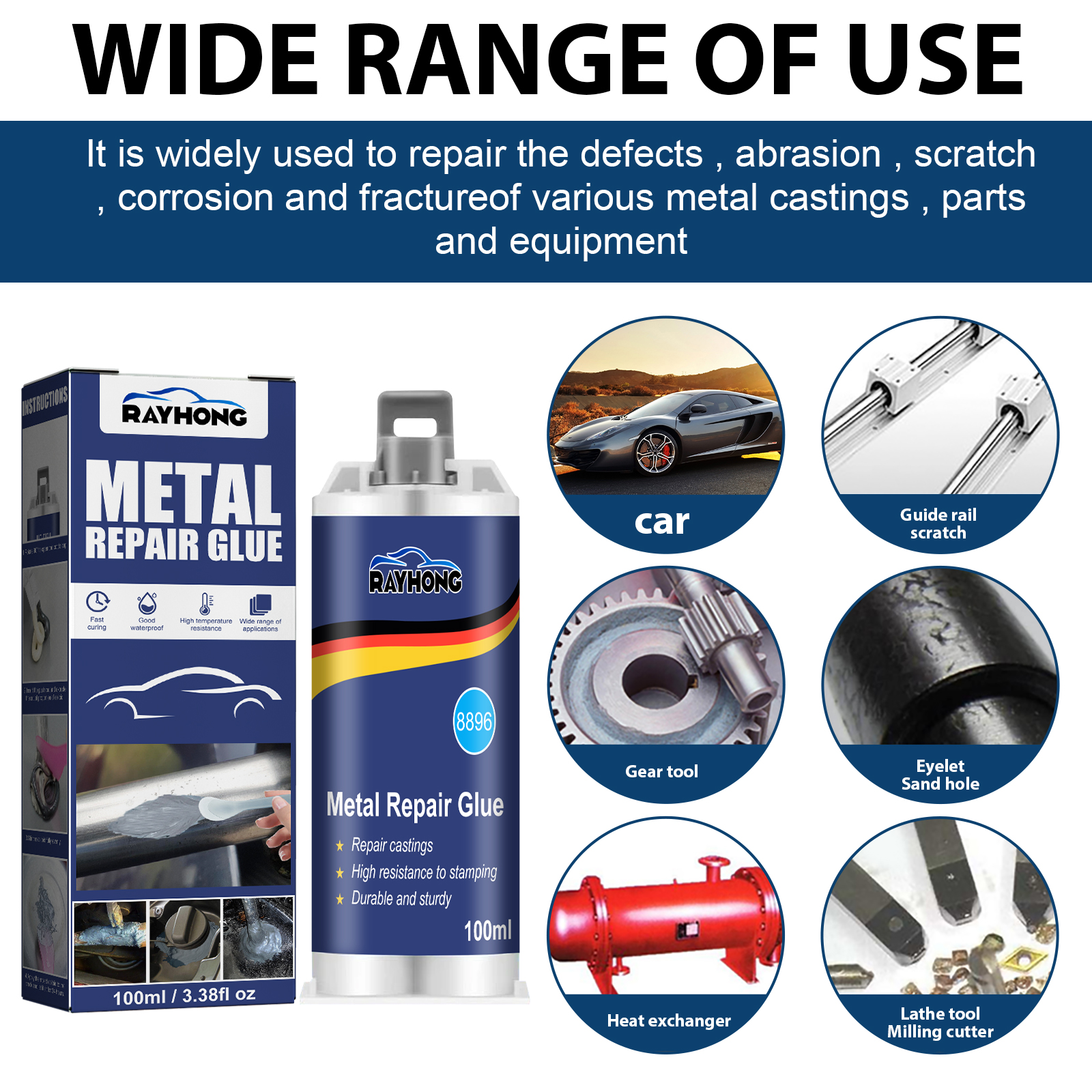 100ml 산업용 금속 AB 주조 접착제 고강도 수리  - Solvent Weld Cement 리뷰 및 가격