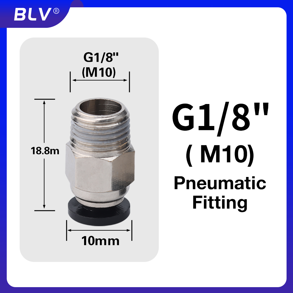 BLV ®   3D 프린터용 공압 피팅 G1/8' /  - Ptfe Tape Thread 리뷰 및 가격