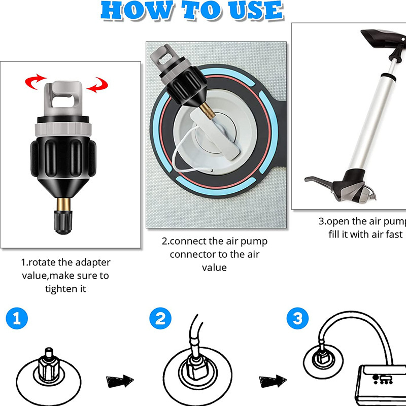 유니버설 SUP 펌프 어댑터 풍선 보트 에어 밸브 변환 - Float Ball Valve 리뷰 및 가격